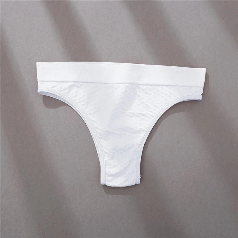 FINETOO 1/2PCS S-2XL Women Thongs G-String 8 Solid Colors Pantys Lingerie Underwear Female Seamless Plus Size Sexy Girl Panties