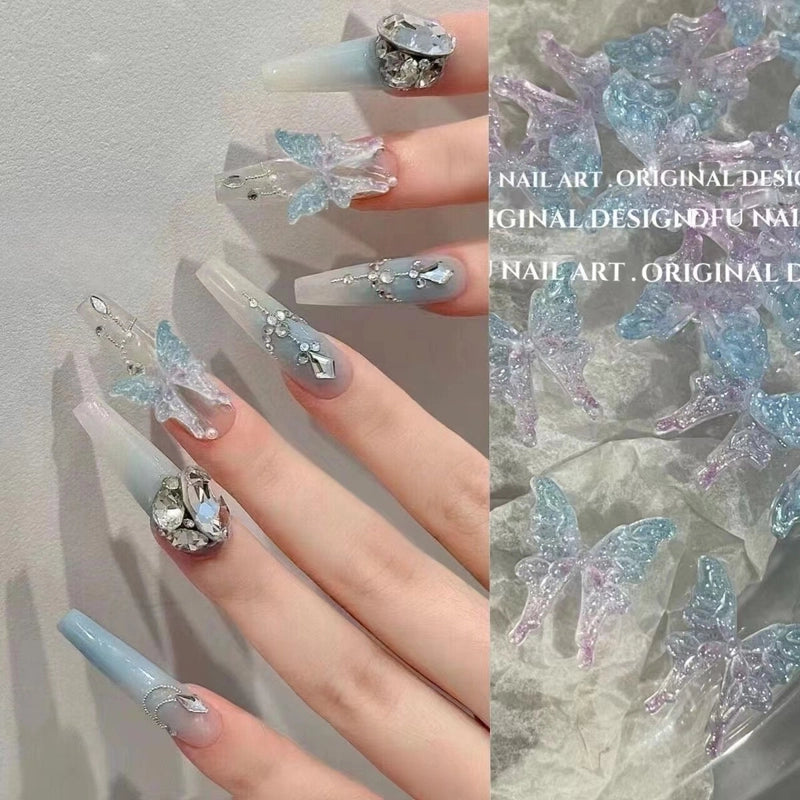 Butterfly Resin Nail Decoration Accessories