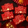 4PCS Stylish CNY Blessings Red Packet Envelope