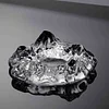 Mountain Glacier Glass Ashtray, suitable for home office decoration, cafe, hotel, bar