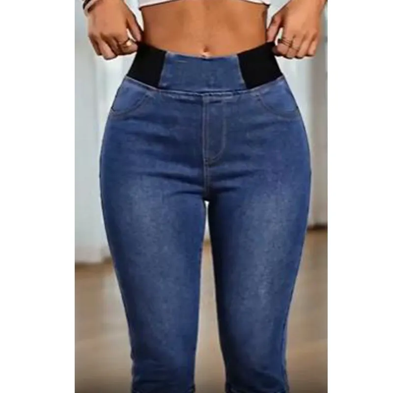 Yvette - Denim capribroek