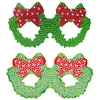 DIY Diamond Painting Christmas Funny Game Glasses | Bowknot
