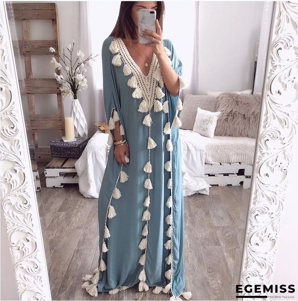 Large Gown V-neck Evening Dress Dress | EGEMISS