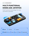19-Key Programmable Mini Keyboard With Hot-Swappable 3D Scroll Wheel and Joystick, Customizable Digital Functions, Compatible With Win8/10/Mac