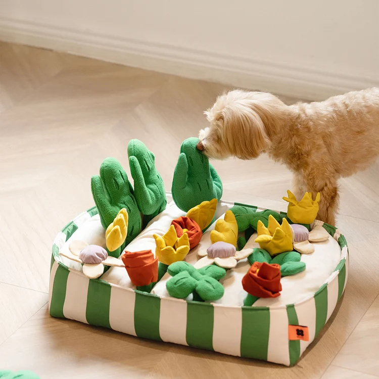 Fleece Snuffle Birthday Cake, Dog Enrichment Puzzle, Dog Puzzle