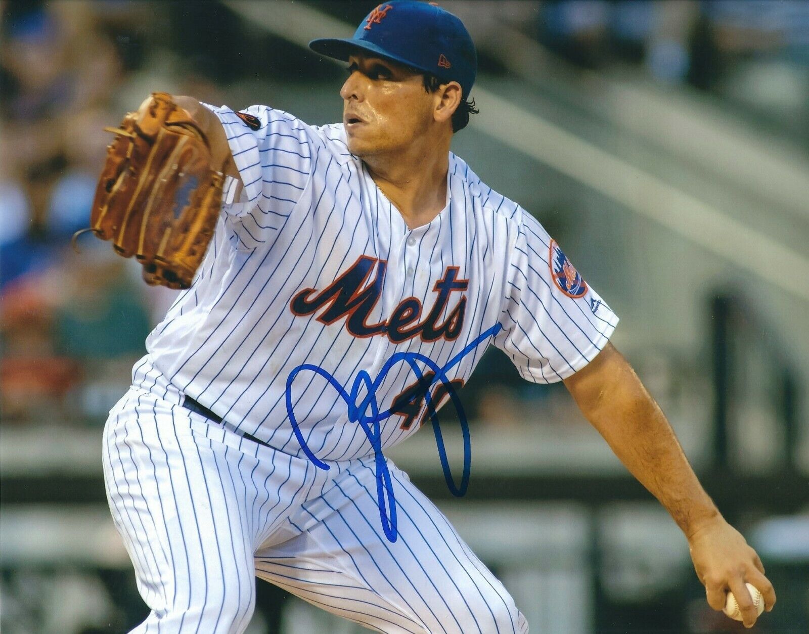 Signed 8x10 JASON VARGAS New York Mets Autographed Photo Poster painting - COA