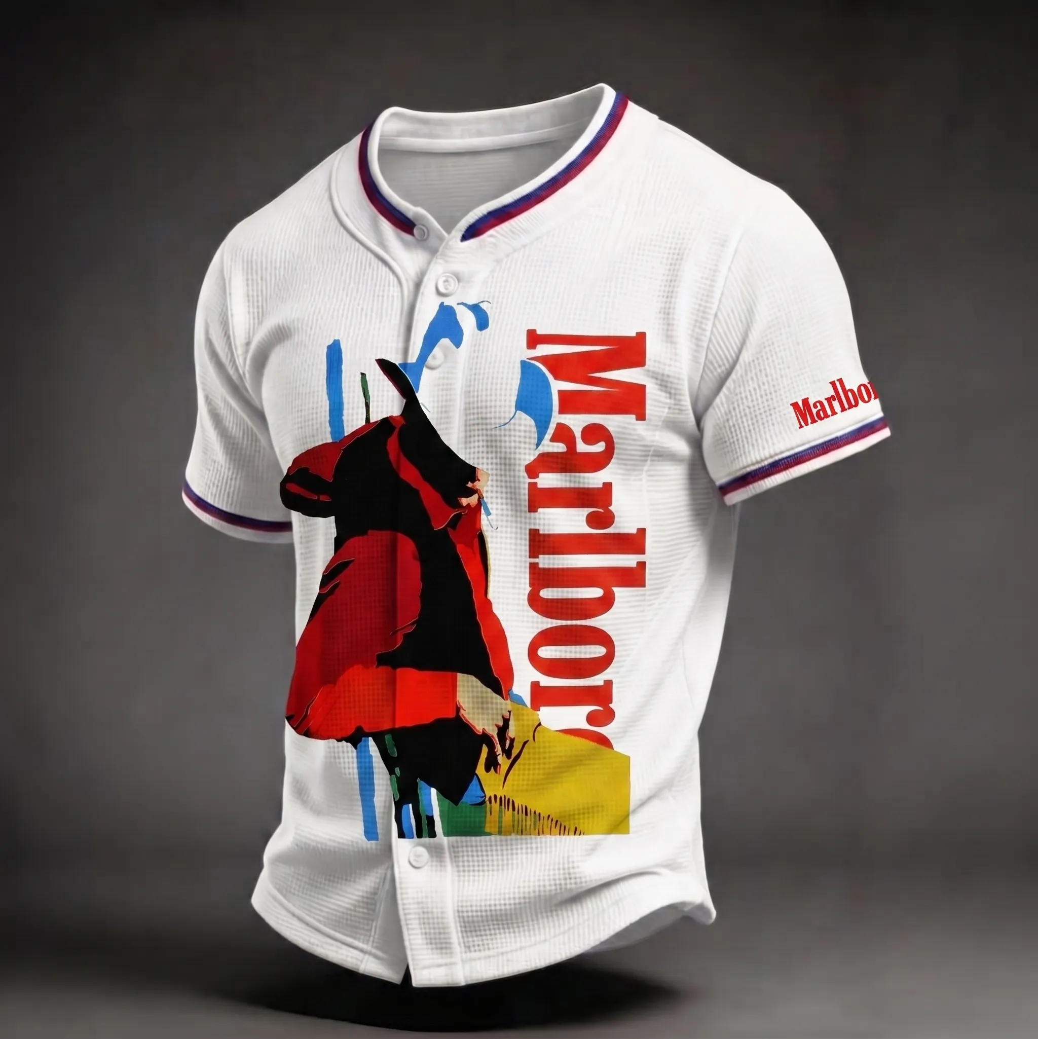 Men's Western Cowboy Graphic Jersey