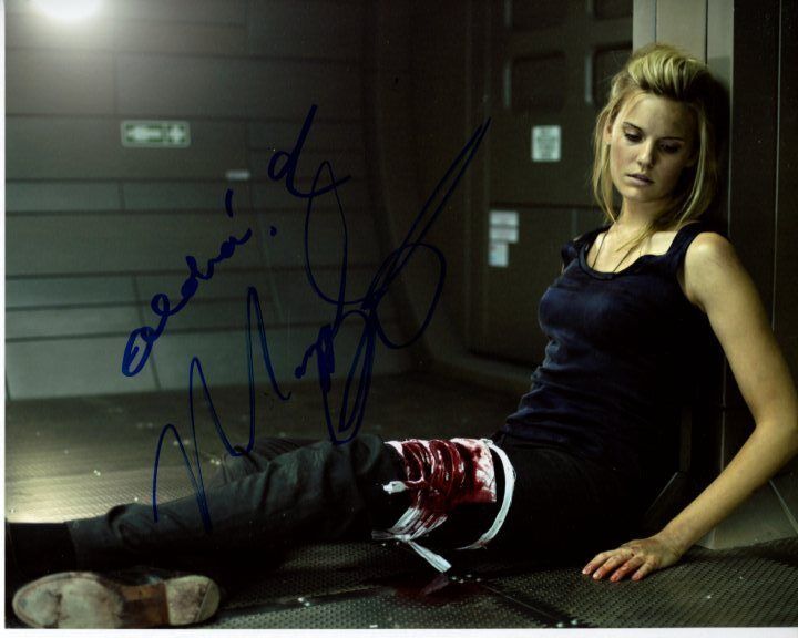 MAGGIE GRACE Signed Autographed LOCKOUT EMILIE WARNOCK Photo Poster painting