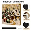 Christmas House Xmas Pearl Painting DIY Kit with Frame 30x30cm