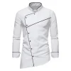Men's Business Stand Collar Casual Dress Shirt