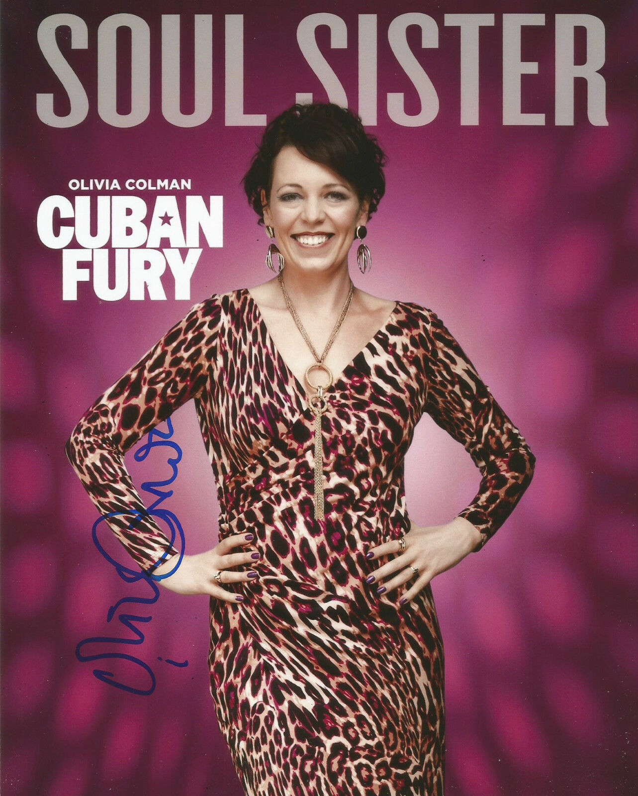 Olivia Colman Signed Cuban Fury 10x8 Photo Poster painting AFTAL