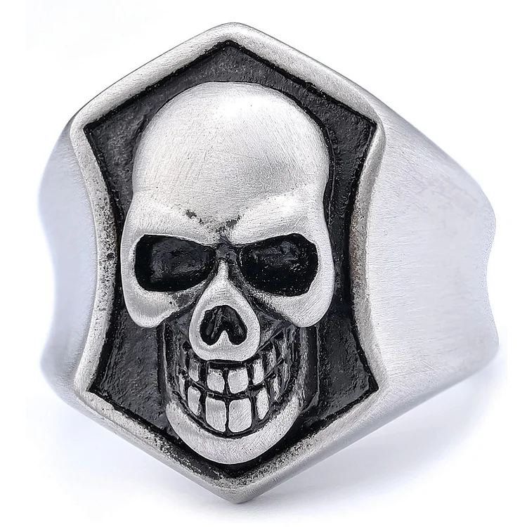 Vintage Skull Head Men's Ghost Head Ring