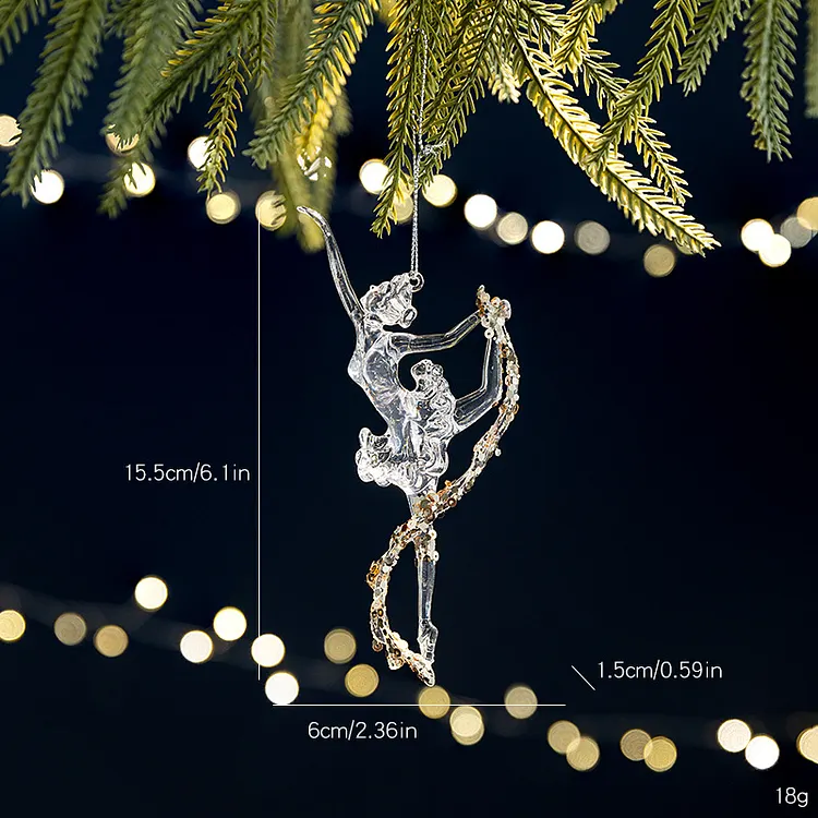 Christmas decorations, transparent acrylic ornaments, crystal pendants, Christmas tree decorations VOCOSI VOCOSI