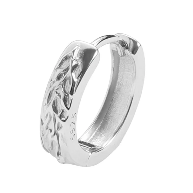 SMAWELL Men's 925 sterling Silver Stud earrings