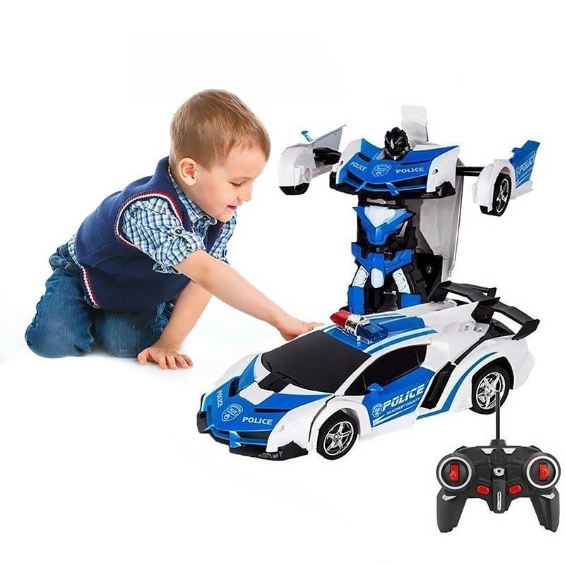 remote control transforming robot car