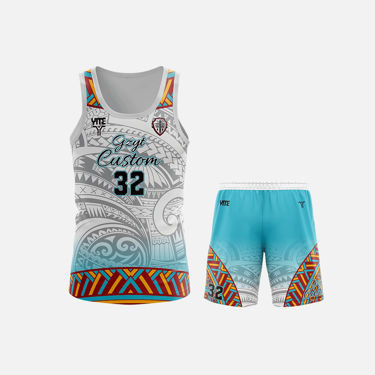 YITE | XSCQ24-007-Blue  And White Touch football Uniforms