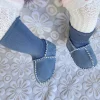 Chaussettes de sol pour b&eacute;b&eacute; &eacute;paissies pour rester au chaud et antid&eacute;rapantes
