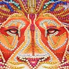 Lion  | Crystal Rhinestone  | Full Round Diamond Painting Kits