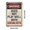 Warning - Vintage Metal Signs(12*16Inch) - Warning