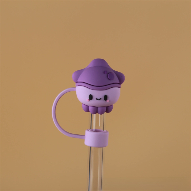 10mm Glass Straw Cap Dust Cover Stainless Steel Straw Dust Cover Dust Plug 10mm Large Diameter Milk Tea