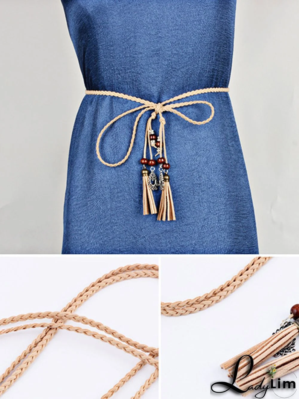 Simple Bohemia Artificial Leather Tasseled Belts