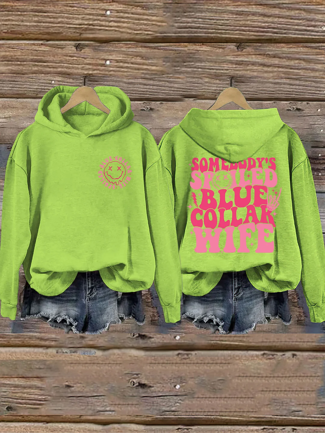 Somebodys Spoiled Blue Collar Wife Hoodie