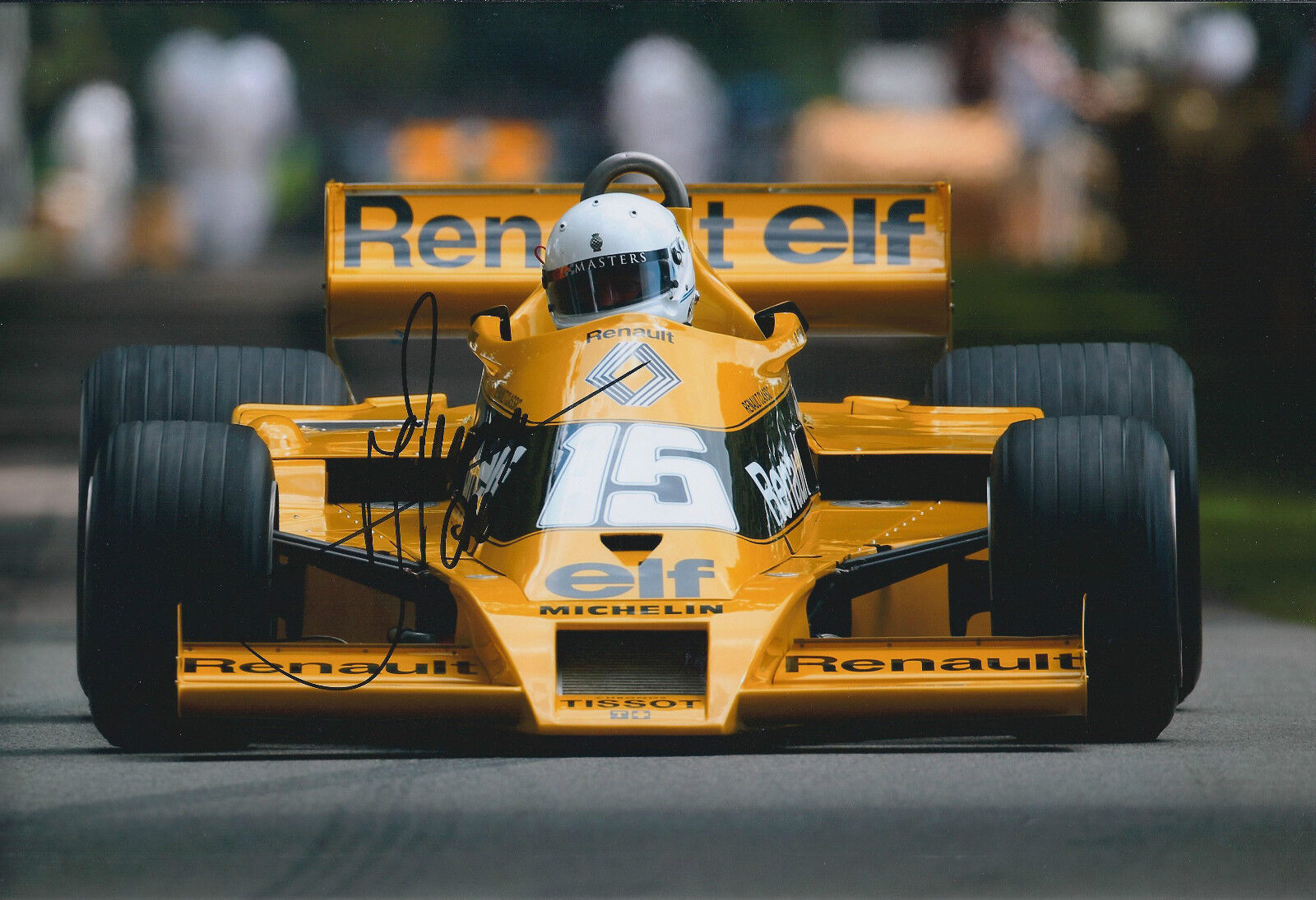 Rene ARNOUX French Driver F1 Signed Renault Formula 1 Autograph Photo Poster painting AFTAL COA