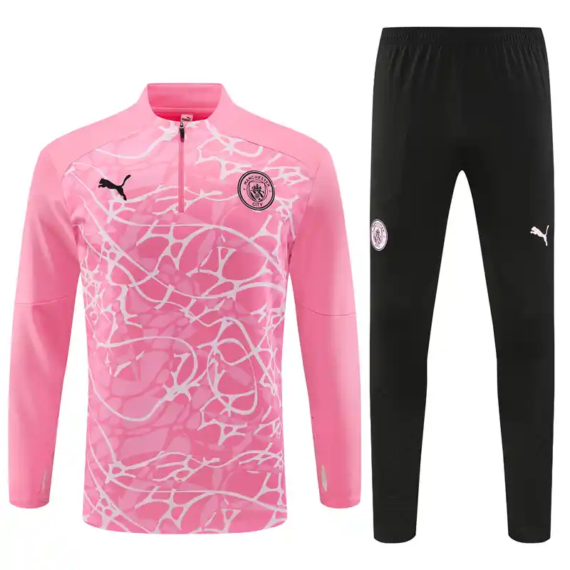 24/25 Manchester City Pink Camouflage Style Track Jacket