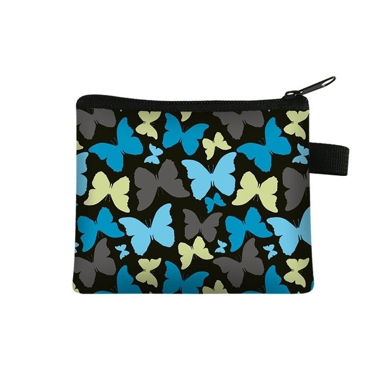 Women’s Butterfly Polyester Zipper Coin Purses