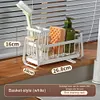 Sink Caddy Organizer & High Brush Holder Kitchen Bathroom Sponge Holder Basket