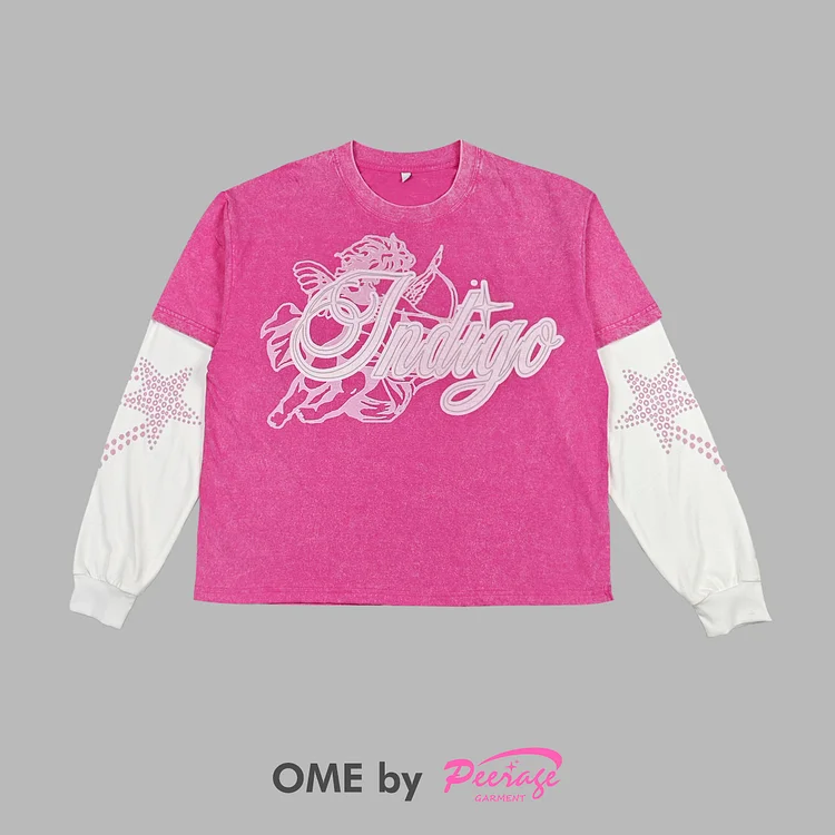 Custom Double Layer Long Sleeve T-Shirt