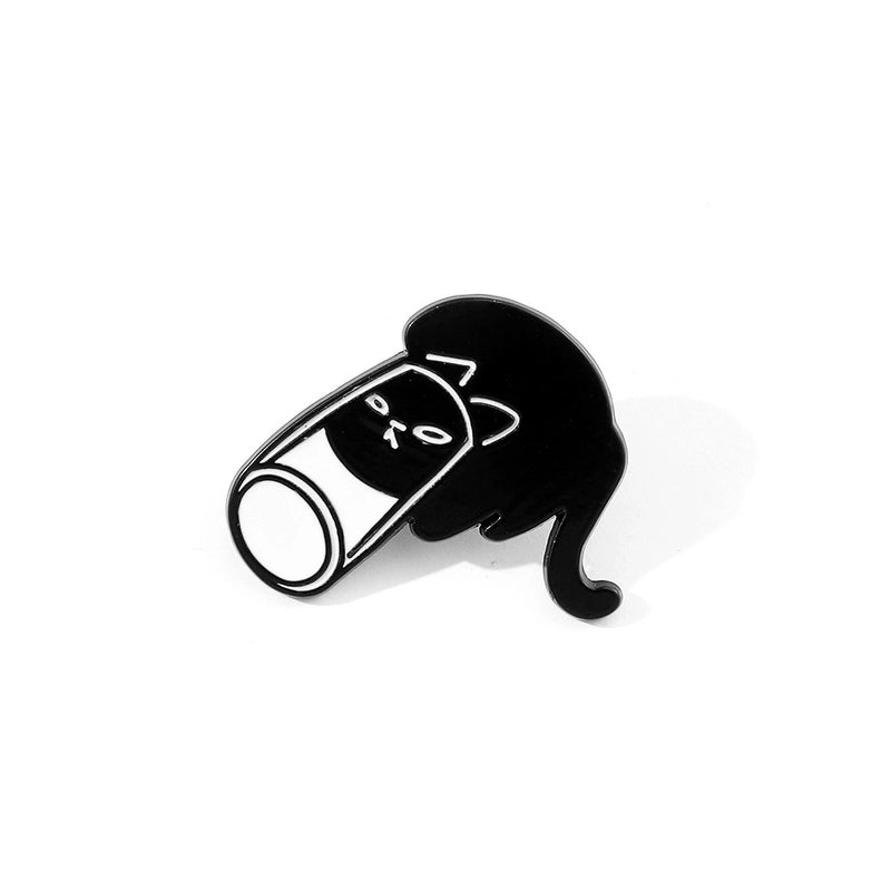 Cute Pin Cat Alloy Enamel Unisex Brooches