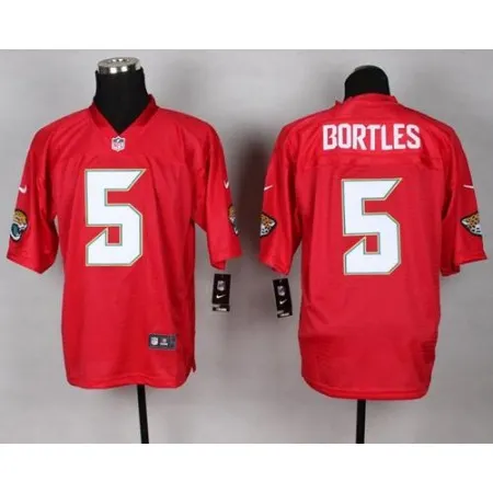 Jaguars #5 Blake Bortles Red Men's Stitched NFL Elite QB Practice Jersey