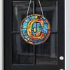 Diamond Painting Double Sided Letter C Suncatcher Hanging Ornament for Home Decor