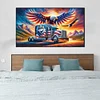 Diamond Painting- DIY Full Round Drill American Eagle(70*40 CM)