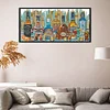 (US Only)Beer Printed Cross Stitch Kit 77x36cm DIY 14CT Thread Art Needlework Art