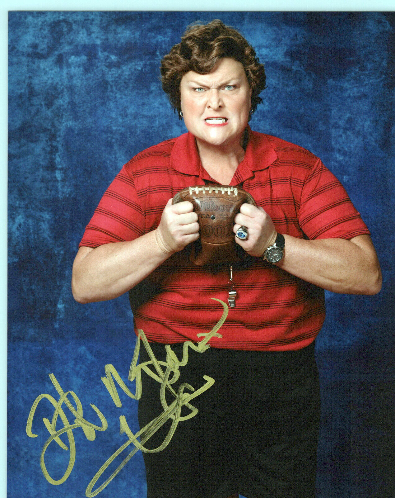 Dot-Marie Jones Glee autographed Photo Poster painting signed 8X10 #1 Shannon Beiste