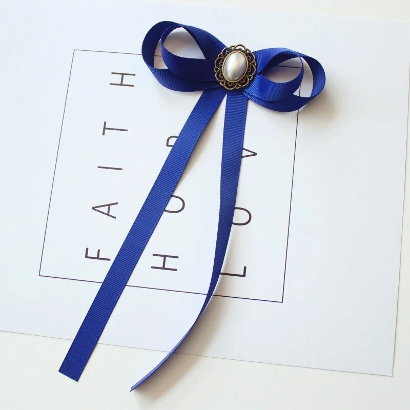 Hand-made Bow Tie Ladies Unisex Banking Stewardess Student Performs Career Korean White Shirt Black Bowtie Classic Trendy Gifts