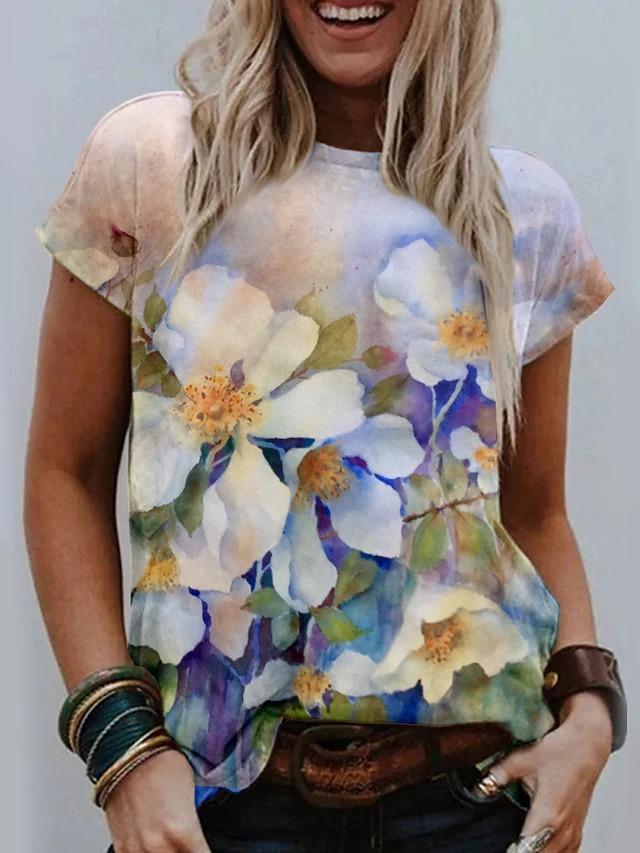 Women Half Sleeve V-neck Solid Color Dress