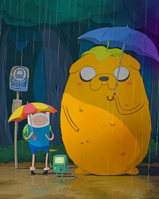 

Adventure Time Totoro – Paint By Numbers - 40*50CM, 501 Original