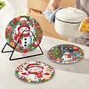 Diamond Painting Acrylic Christmas Snowman Diamond Painting Placemats