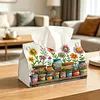 Diamond Painting PU Plant Tissue Box Tissue Holder