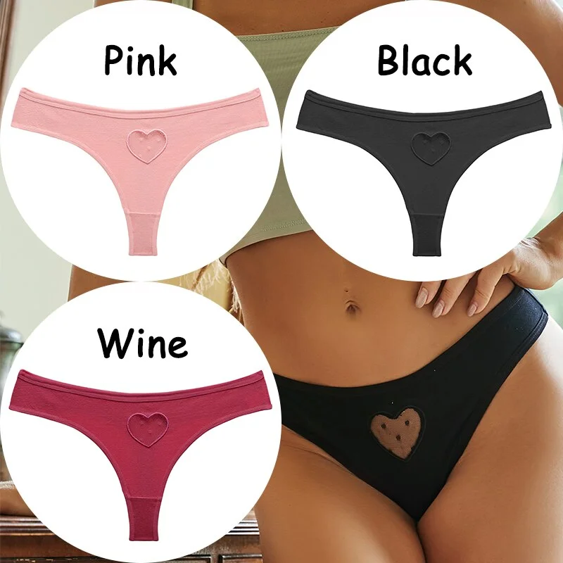 Billionm Lace Panties Cotton Women's Underwear Thong G-String Sexy Lingerie Soft Female Underpants Solid Color Pantys S-XL