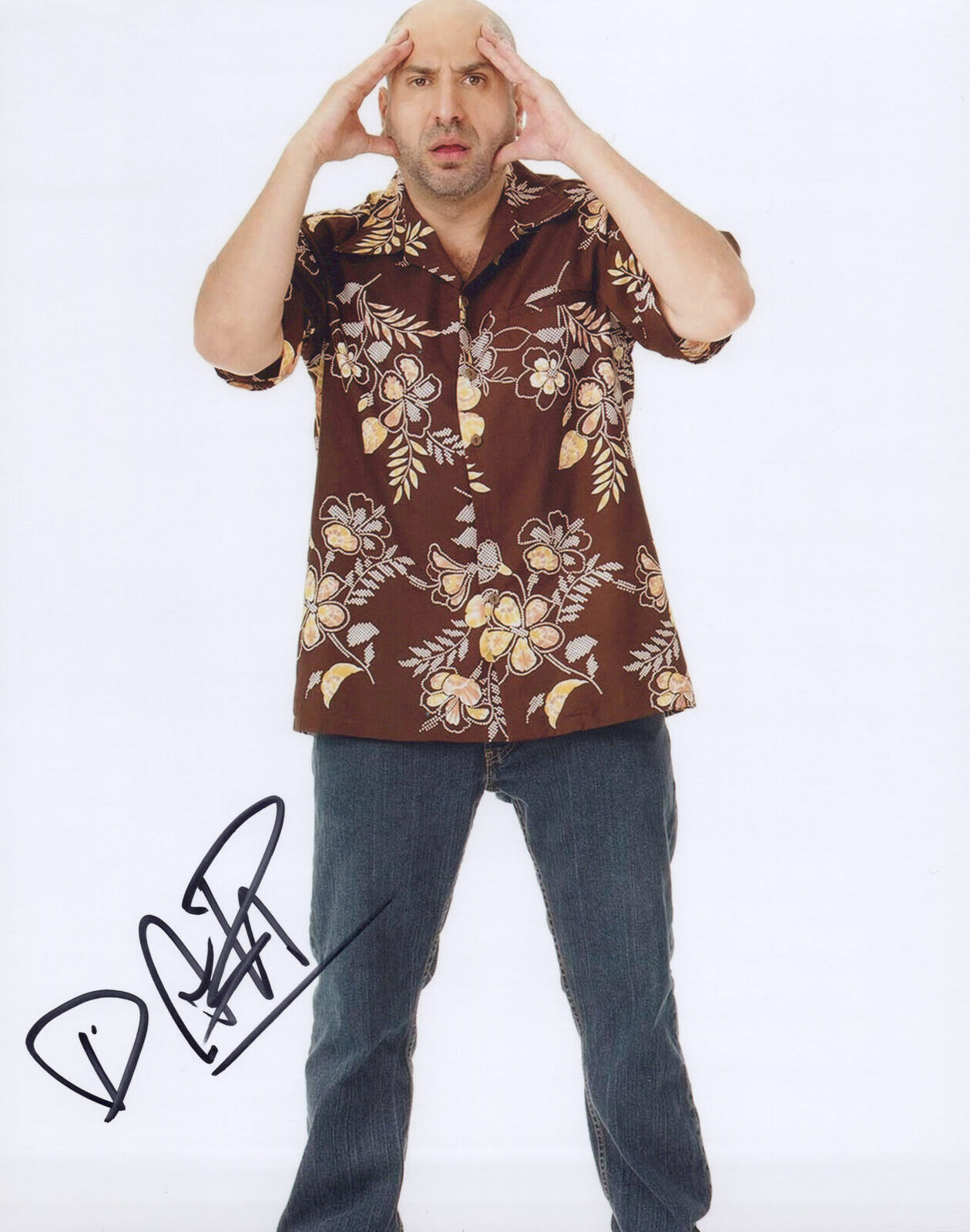 DAVE ATTELL signed Autographed 8X10 Photo Poster painting b PROOF - INSOMNIAC Comedian COA