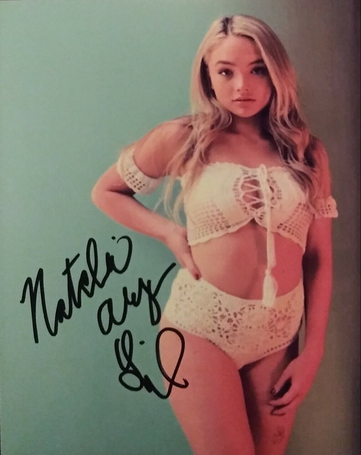 Natalie alyn Lind signed 8 x 10