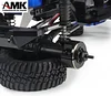 AMK 2Pcs TRX4M Brass Weight Black Electrophoretic Heavy Duty Rear Axle Counterweight for 1/18 RC Crawler LCG Upgrades