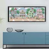 (Small Size)[Brand]Seaside Village - 14CT Stamped Cross Stitch - 54*21cm
