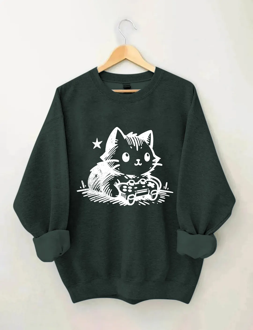 Funny Gamer Cat Sweatshirt