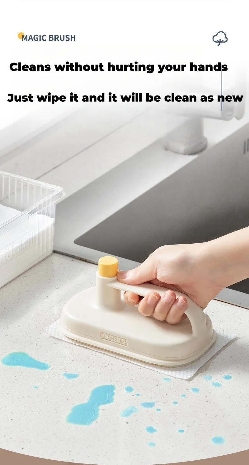 Magic wipe replaceable disposable kitchen grease-removing scouring pad bathroom lazy cleaning artifact rag