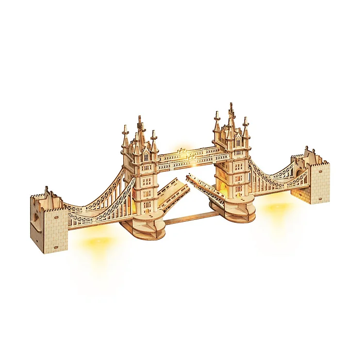 Rolife Tower Bridge with Lights 3D Wooden Puzzle TG412 Robotime United Kingdom